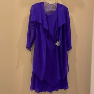 Purple Ursula Dress Sz 10 knee length